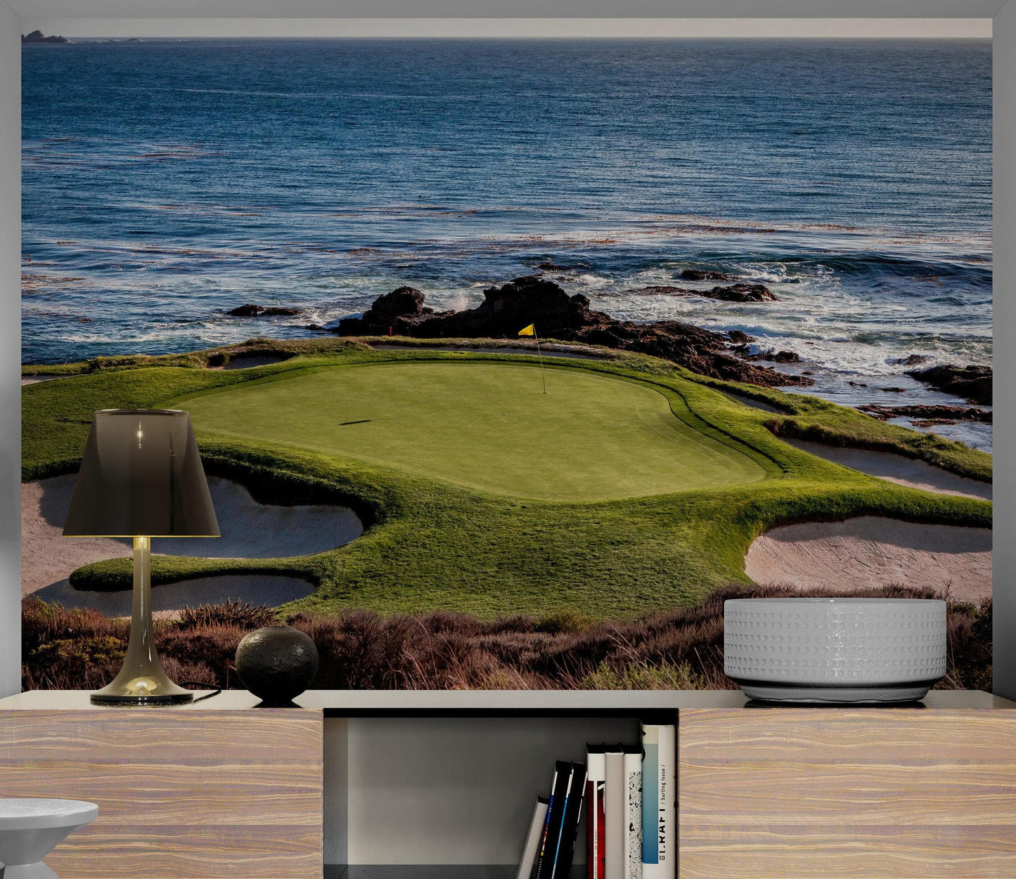 Pebble Beach Golf Course Wallpaper Mural. #6977