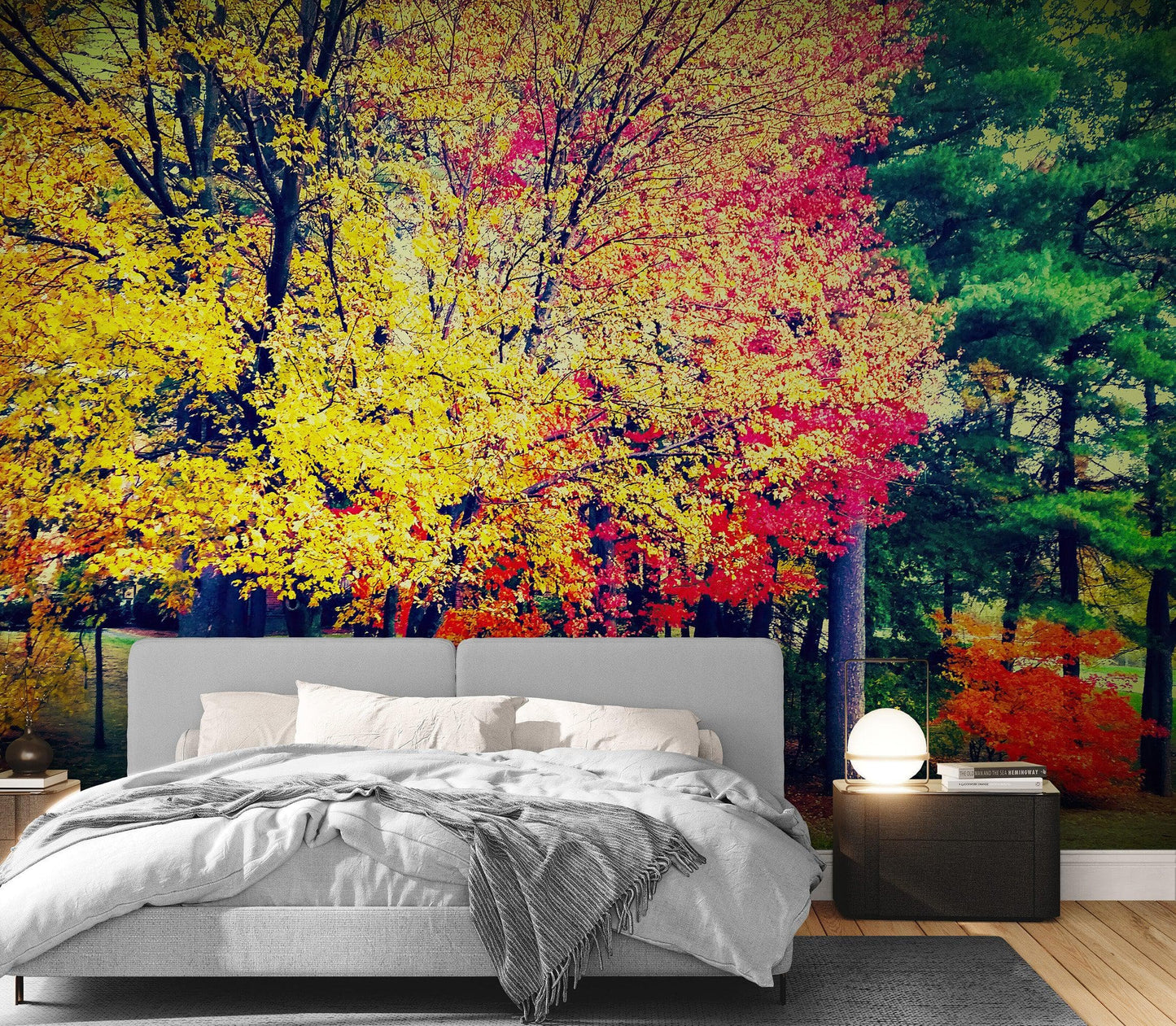 Colorful Autumn Trees Wallpaper Mural. #6981