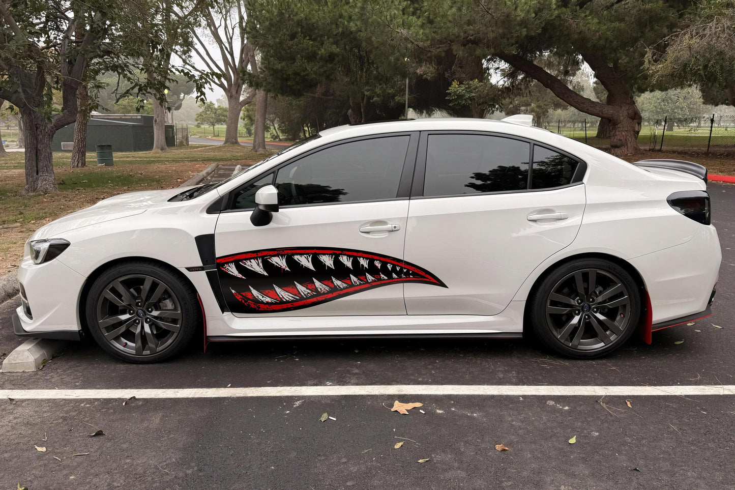 Flying Tiger Shark Military Bomber Design Decal. Jaws Decal. #6992