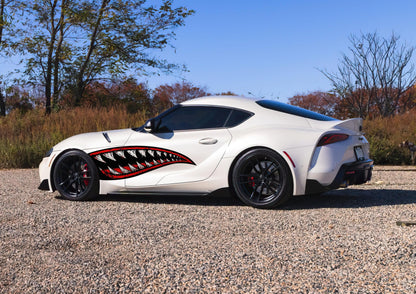 Flying Tiger Shark Military Bomber Design Decal. Jaws Decal. #6992