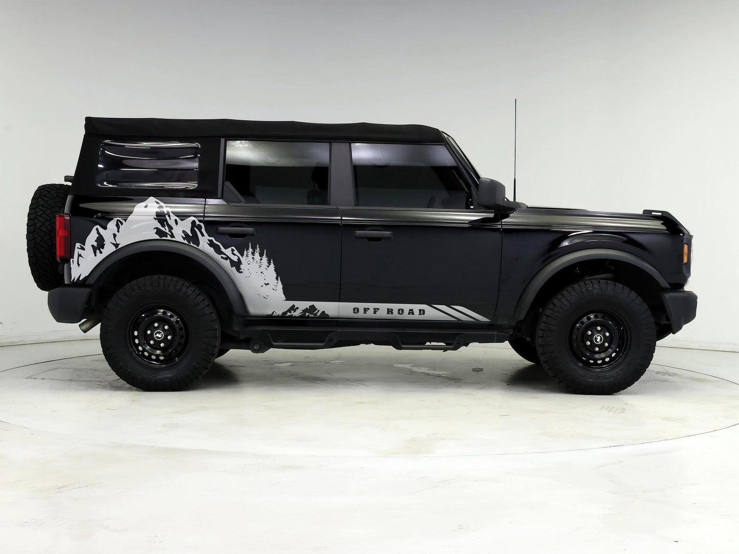 Ford Bronco Off Road Graphic Decal Sticker. Mountain Forest Overland Design. #6998