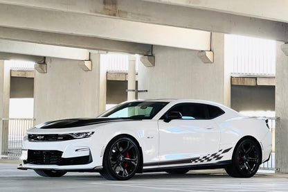 Checker Flag Car Decal Sticker. Racing Stripes Graphic Sticker. #6999