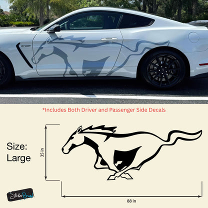 Mustang Horse Graphic Decal for Mustang Car, Mustang Mach-E. #7096