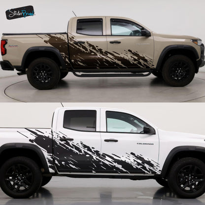 Chevy Colorado Truck Mud Splash Graphic Sticker. #6897