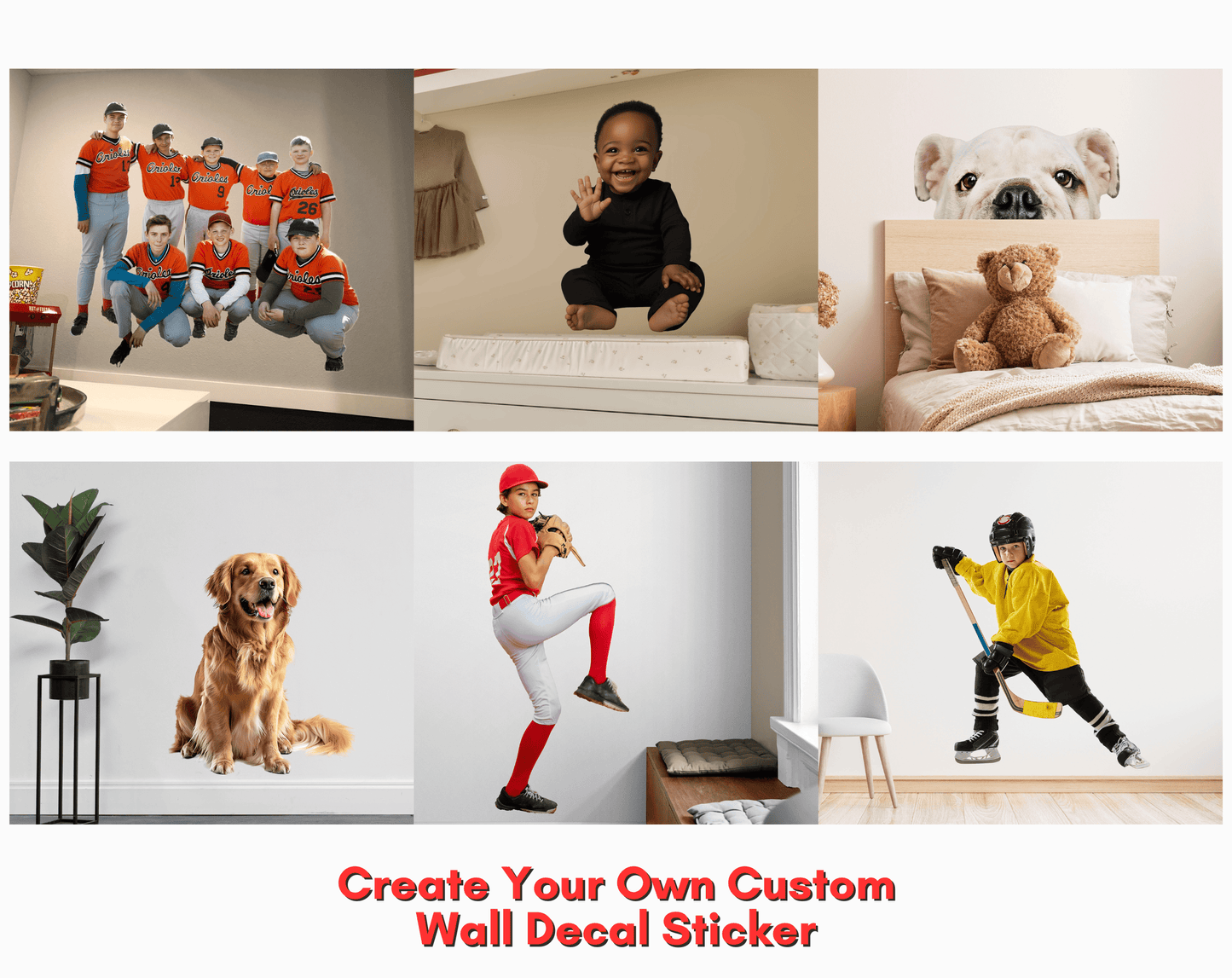Custom Life Size Wall Decal Sticker.