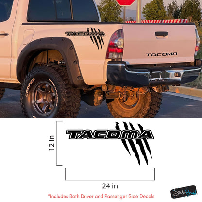 Toyota Tacoma Raptor Claw Decal Sticker. Set of 2. #7111