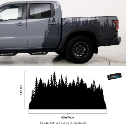 Forest Overland Sticker. Adventure Off Road Decal Sticker for Trucks. #6959