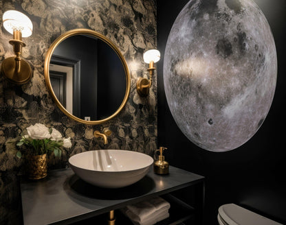 Large Moon Wall Decal. #7001