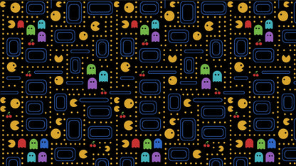 Pacman Wallpaper Mural. #7004