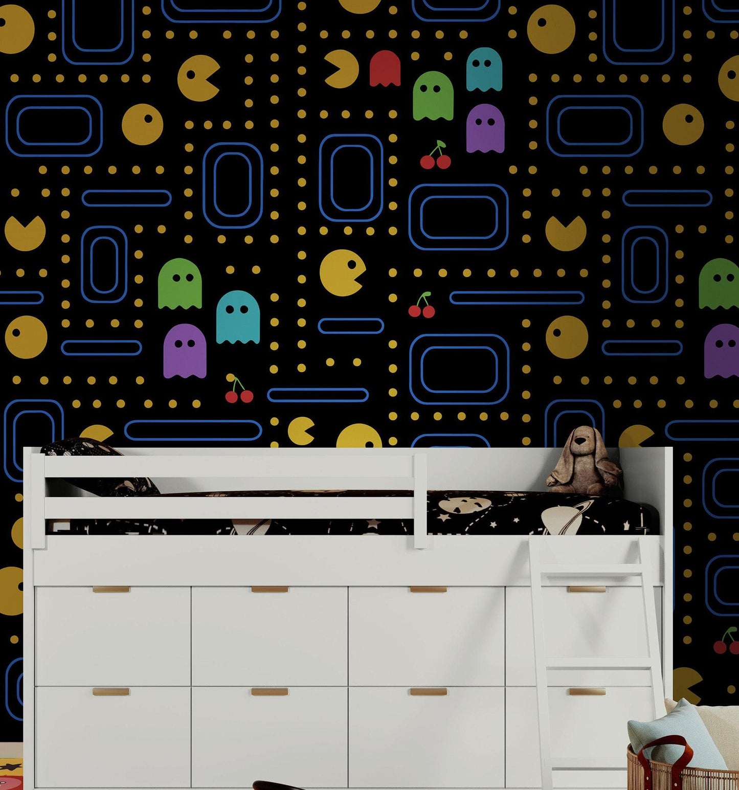 Pacman Wallpaper Mural. #7004