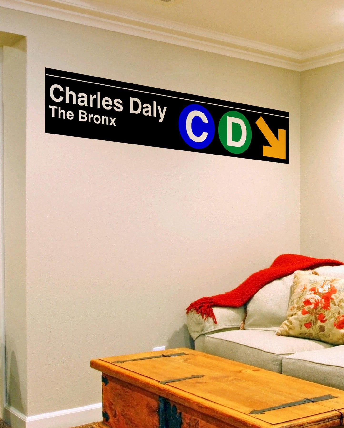 Custom Subway Sign Wall Sticker. Custom Name/Text. #7007
