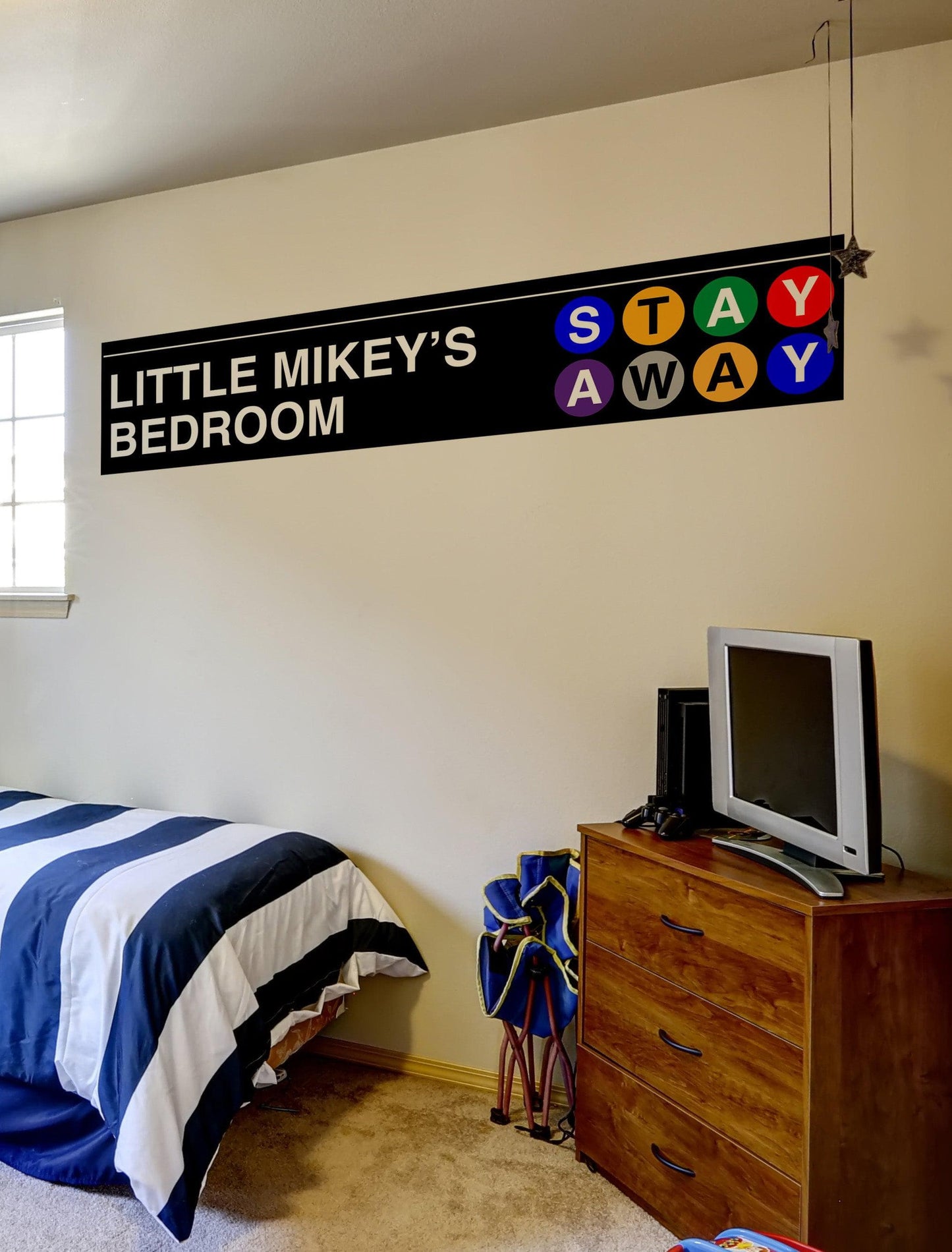 Custom Subway Sign Wall Sticker. Custom Name/Text. #7007