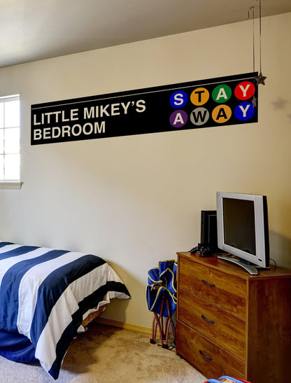 Custom Subway Sign Wall Sticker. Custom Name/Text. #7007
