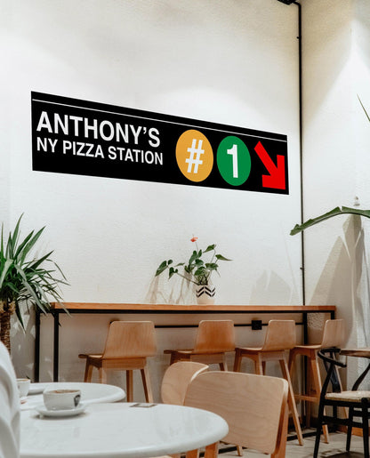 Custom Subway Sign Wall Sticker. Custom Name/Text. #7007