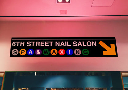 Custom Subway Sign Wall Sticker. Custom Name/Text. #7007