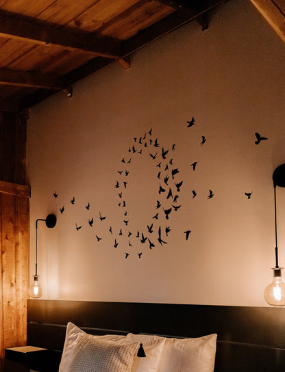 Birds Flying in Circular Pattern Wall Decal Sticker. #7030