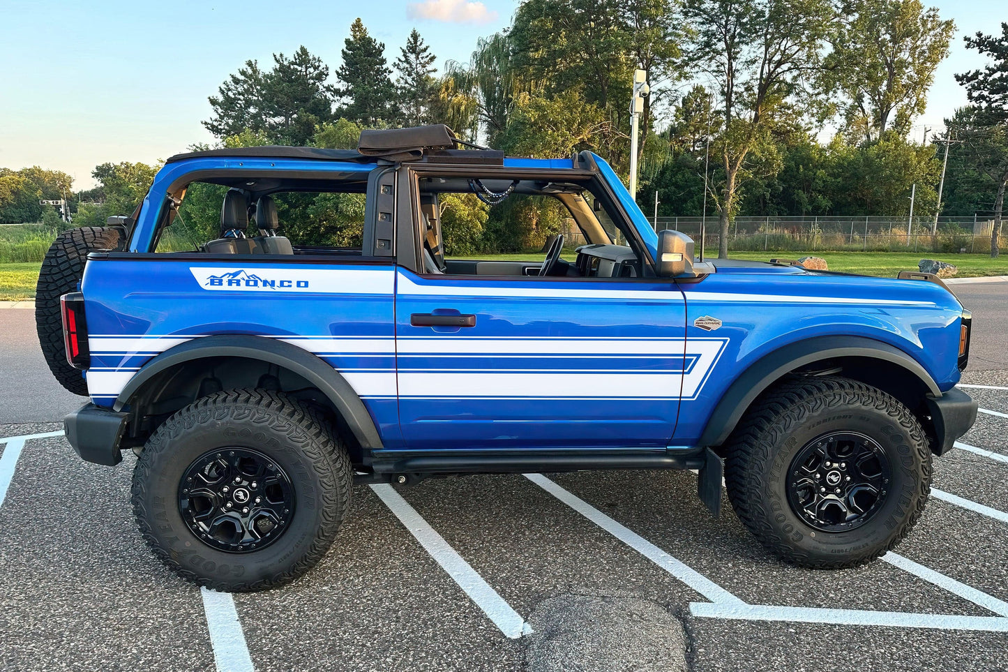 Offroad Overland Bronco Stripes Decal Sticker. #7035