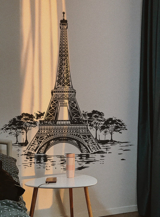 Eiffel Tower Wall Decal Sticker – Paris France Travel Theme Decor. #7036