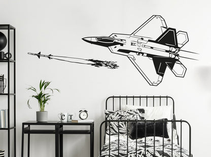 F-22 Raptor Fighter Jet Wall Decal. #7038