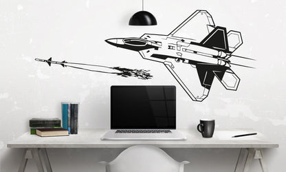 F-22 Raptor Fighter Jet Wall Decal. #7038