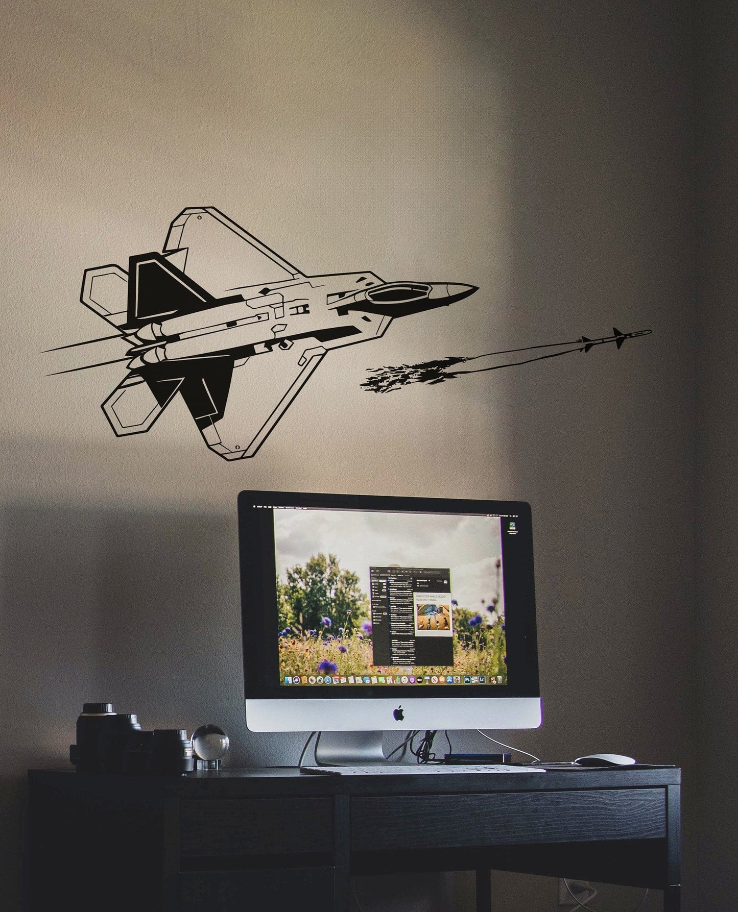F-22 Raptor Fighter Jet Wall Decal. #7038