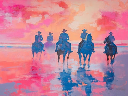 Pink Western Cowboy Style Wall Mural. Pink Cowgirl. #7048