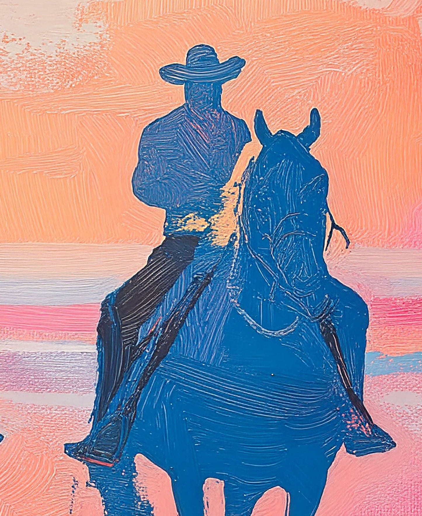 Pink Western Cowboy Style Wall Mural. Pink Cowgirl. #7048