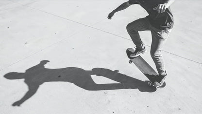 Black and White Skateboard Urban Wall Mural. #7066