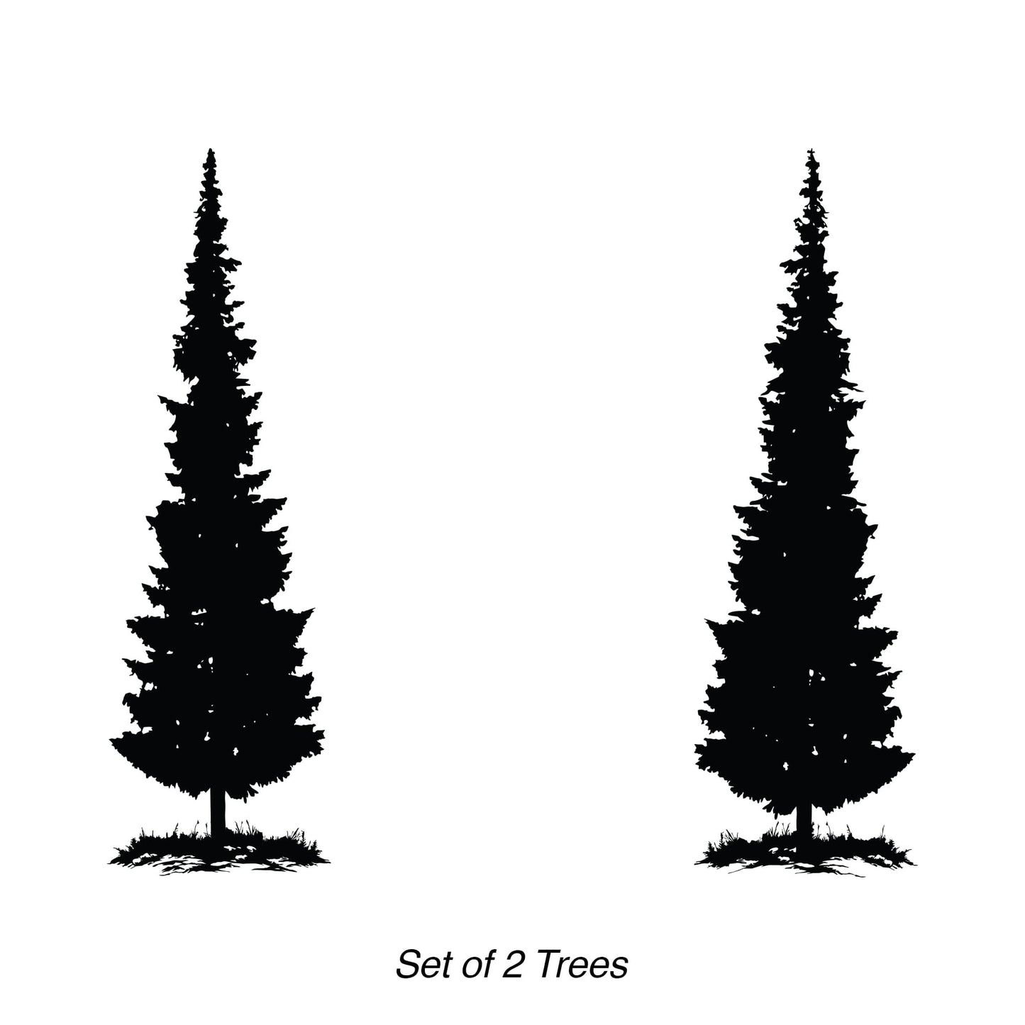 Pine Tree Wall Decals. Set of 2. #7070