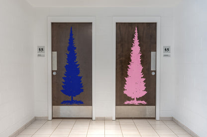 Pine Tree Wall Decals. Set of 2. #7070