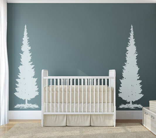 Pine Tree Wall Decals. Set of 2. #7070