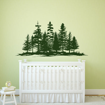 Woodland Forest Tree Wall Decal Sticker. #7083