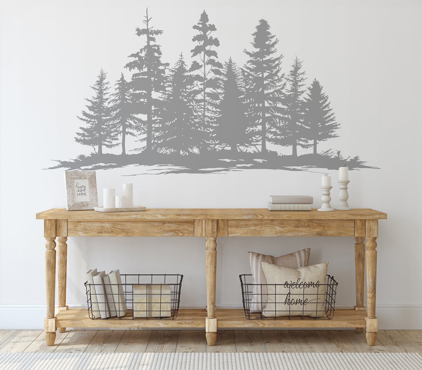 Woodland Forest Tree Wall Decal Sticker. #7083