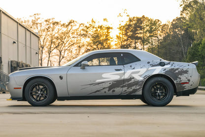 SRT Splatter Car Decal. For Challenger, Charger, Durango. Mopar. #7086