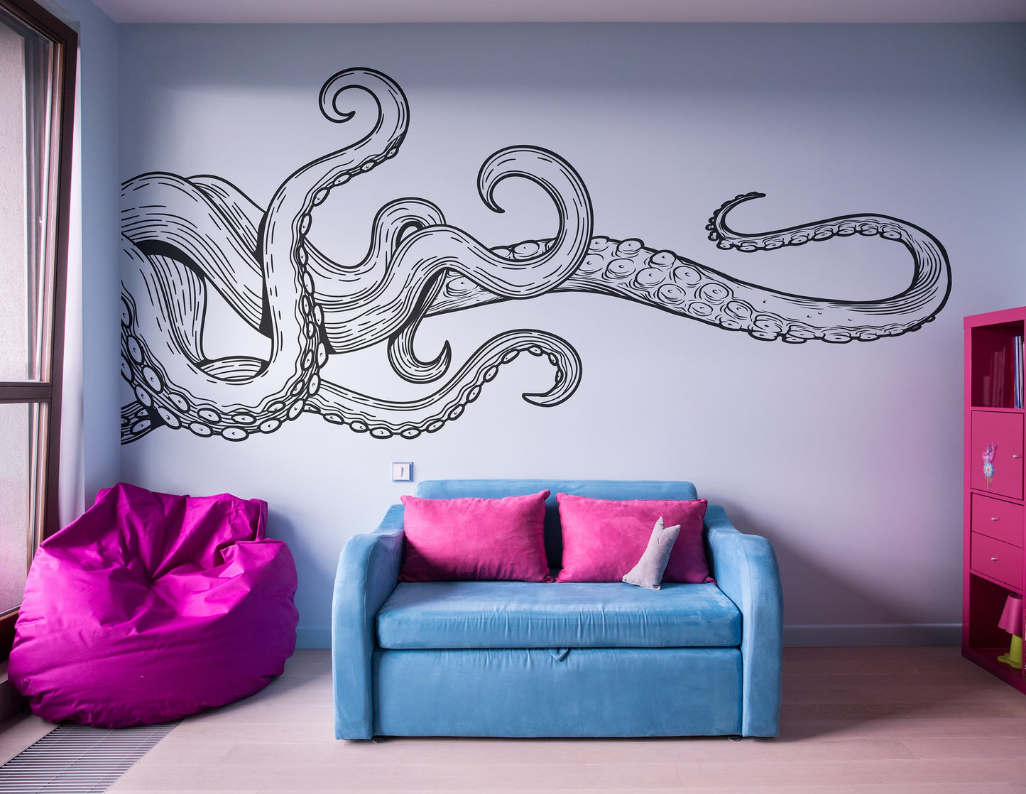 Nautical Octopus Tentacles Wall Decal Sticker. #7101