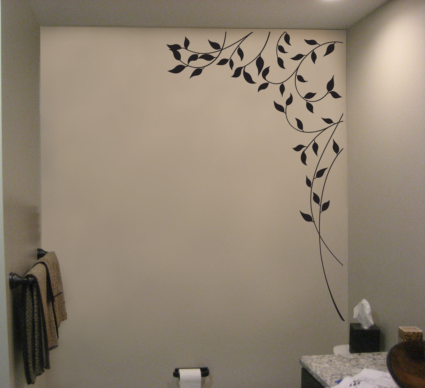 Vines, Branch and Leafs Wall Decal Sticker. Nature Theme Wall Decor. #743