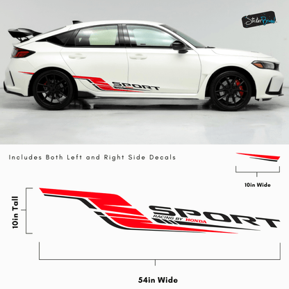 Sport Racing By Honda Decal Sticker. #6805