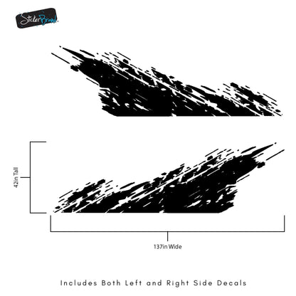 Truck Mud Splash Graphic Sticker. Silverado / GMC Sierra. #6898