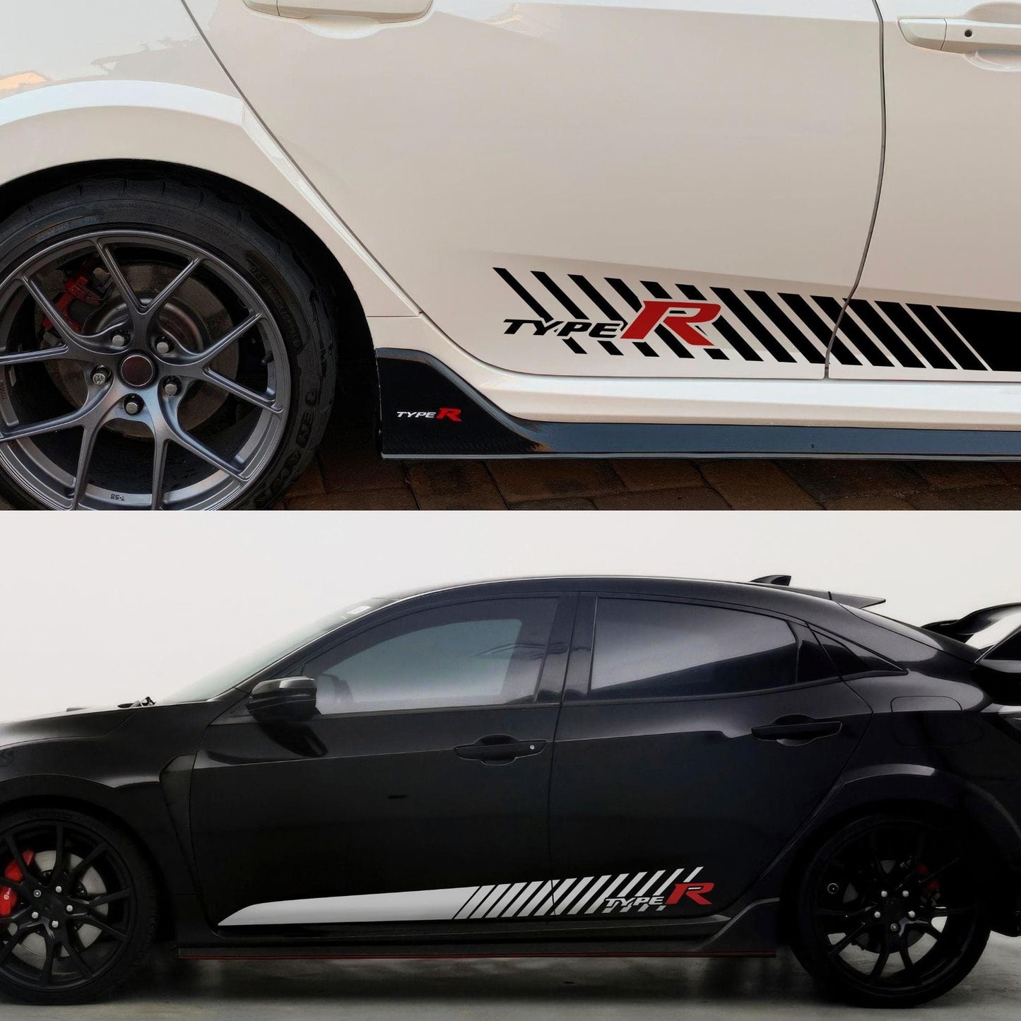Honda Civic Type R Sticker Decal. Racing Stripes. #6803