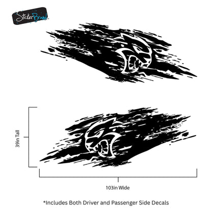 Hellcat Decal Sticker for Challenger, Charger, Durango SRT. #7003