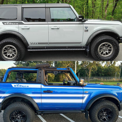 Offroad Overland Bronco Stripes Decal Sticker. #7035