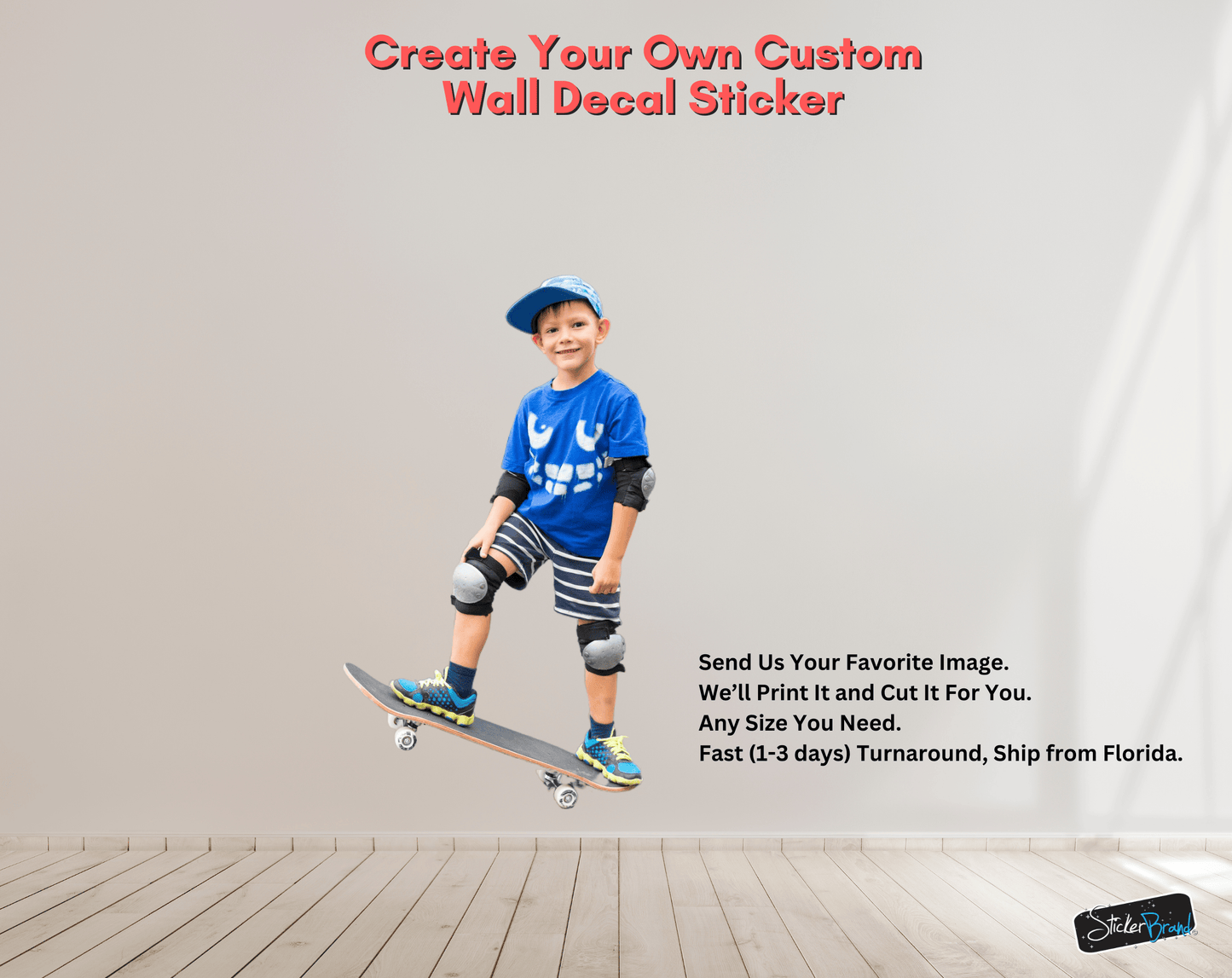 Custom Life Size Wall Decal Sticker.