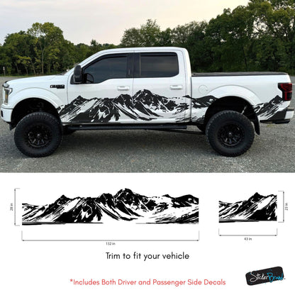 Mountain Truck Graphic Decal. Overland Vinyl Decal. #7085