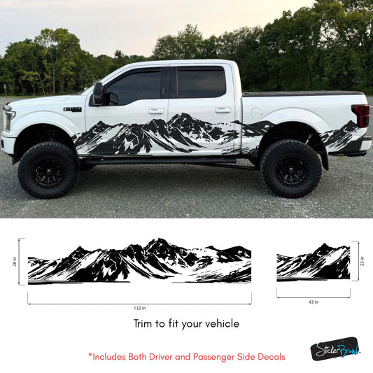 Mountain Truck Graphic Decal. Overland Vinyl Decal. #7085