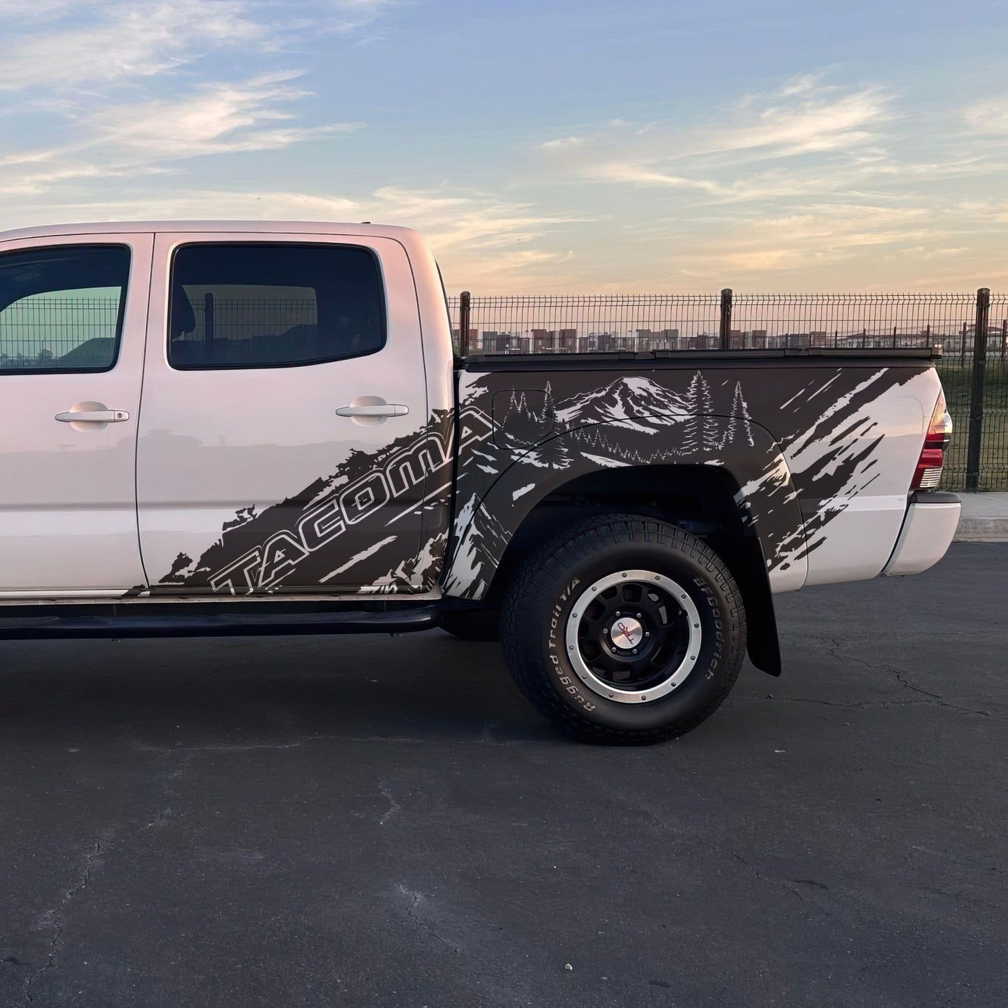 Tacoma Truck Decal Graphic Sticker. Mountain Off-Road Outlander. #7112