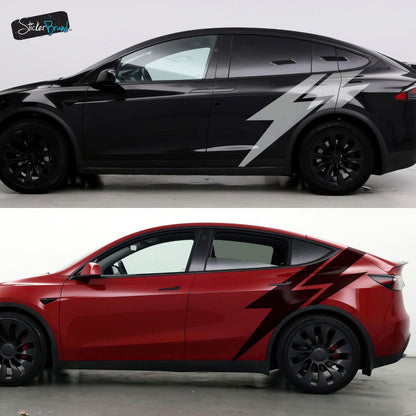 Lightning Bolt Car Decal Sticker. Universal Fit for Tesla / EV's. #6863