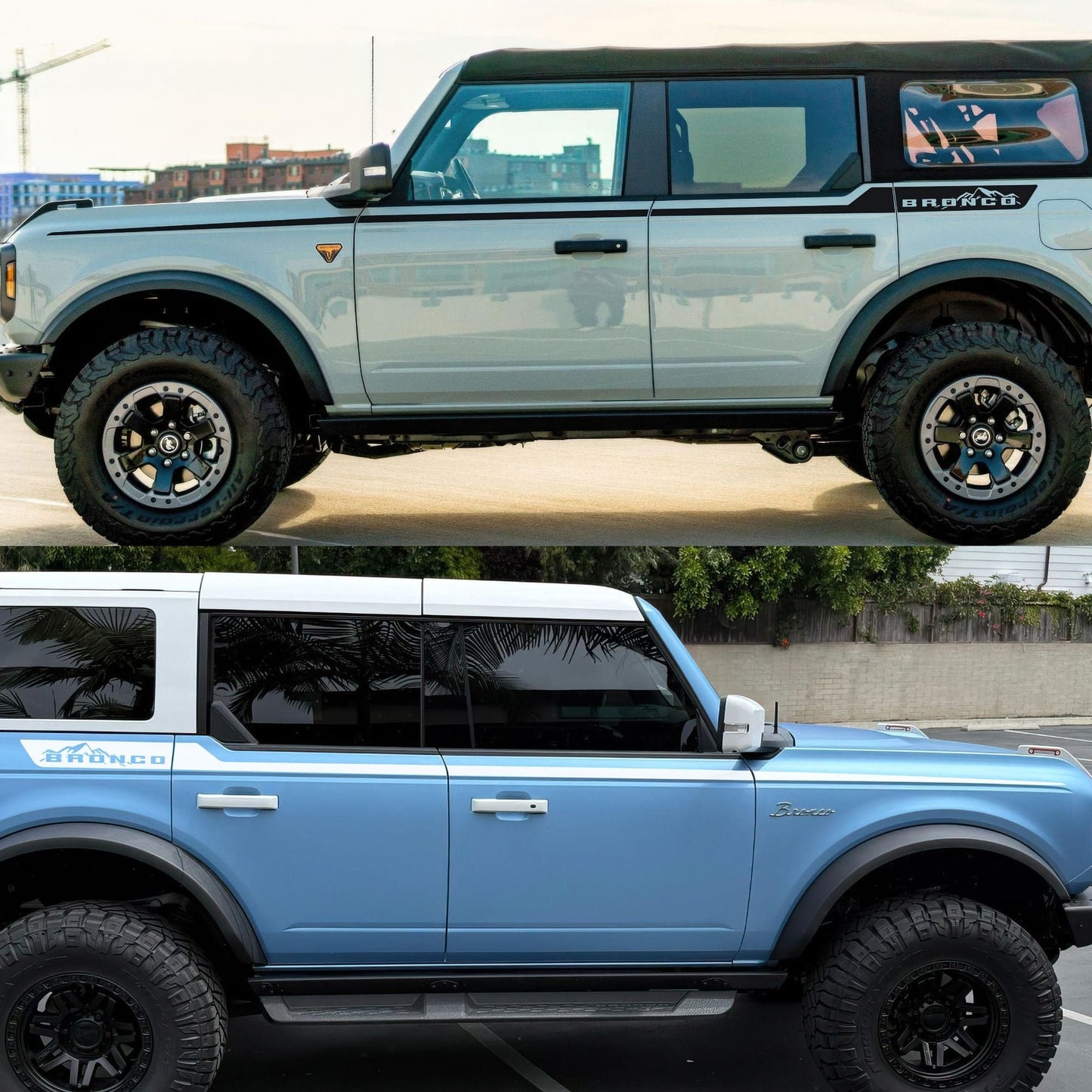 Offroad Overland Bronco Stripes Decal Sticker. #7035