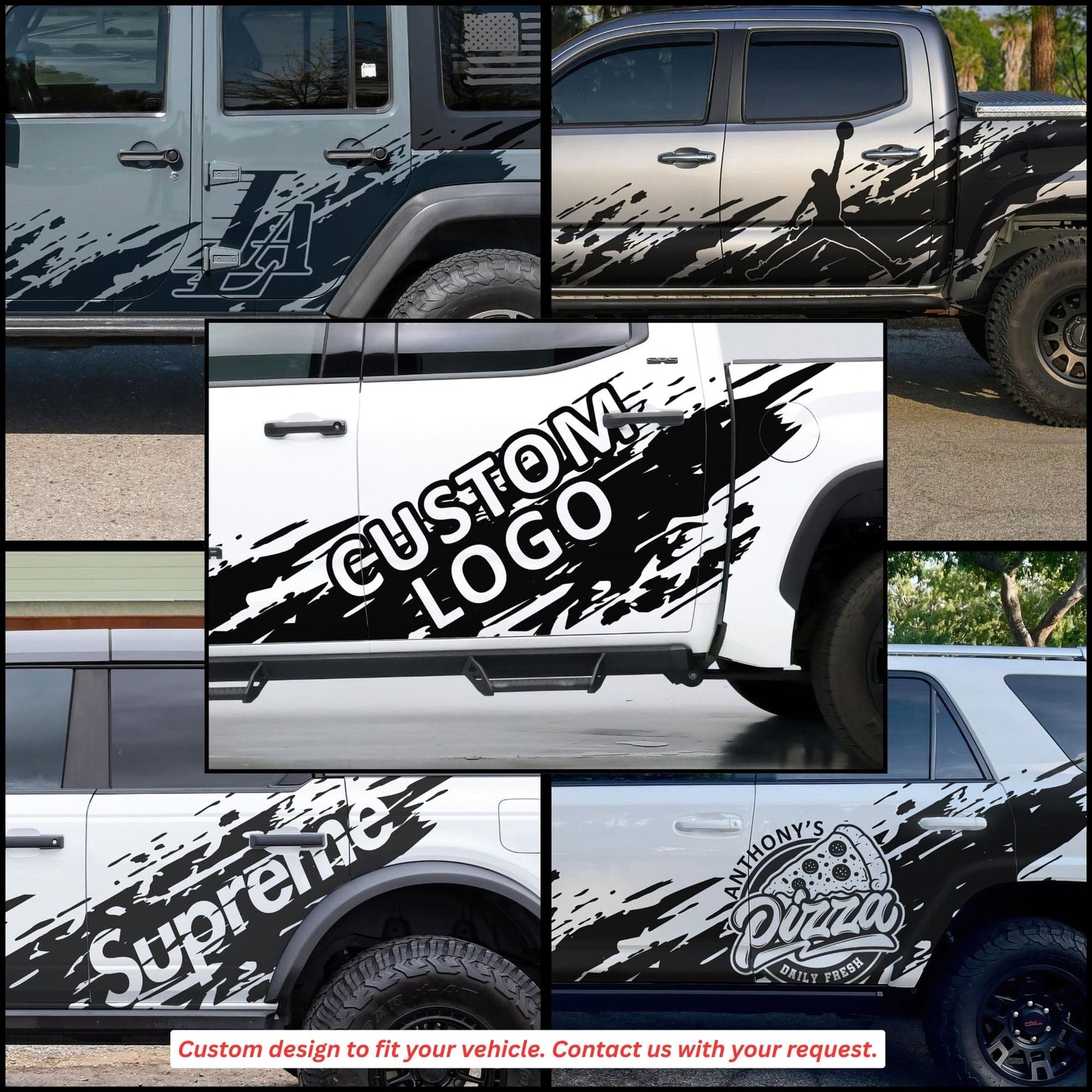 Custom Off Road Graphic Truck Decal Sticker. Personalized Logo for your Vehicle. #7009