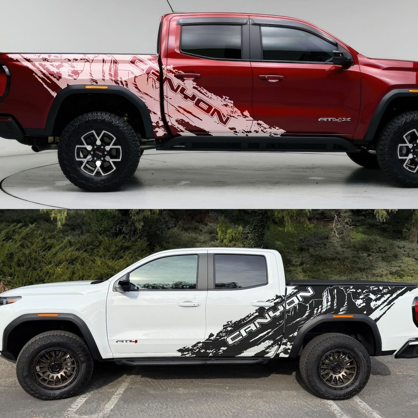 GMC Canyon Truck Mud Splash Vinyl Car Graphic Sticker. Set of 2. #7050