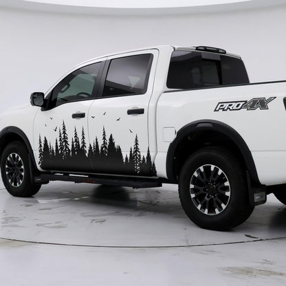 Forest Tree Mud Splash Truck Decal. #6813